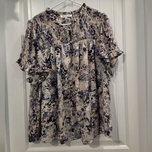 Rose & Olive Multicolor Floral Blouse